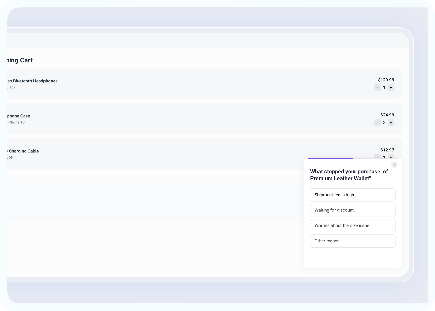 Smart Trigger - AI detects engagement patterns and triggers surveys,allowing you to capture the right feedback at the perfect moment. Dashboard Screenshot